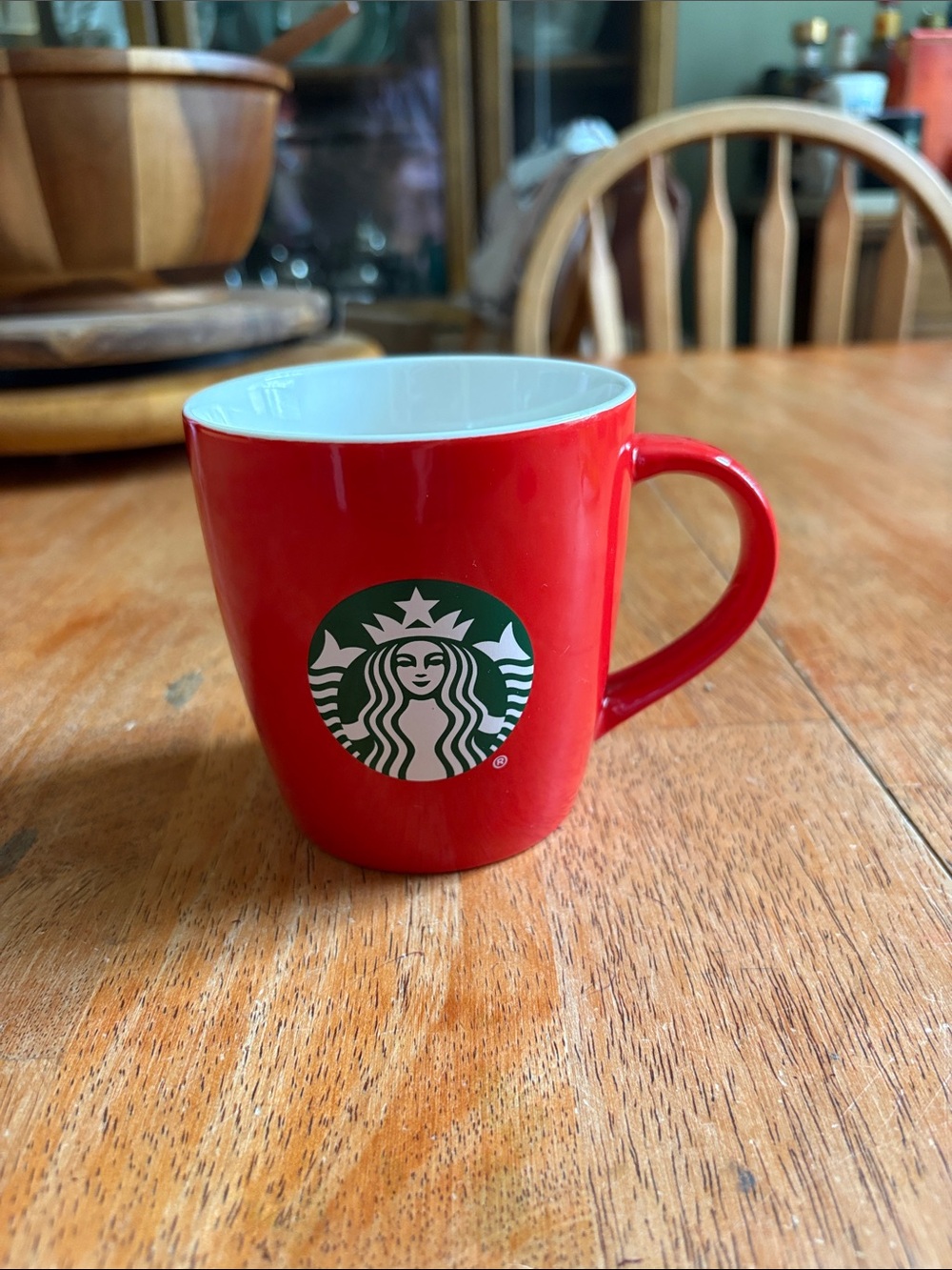 New never used RED Starbucks classic 12 ounce mug